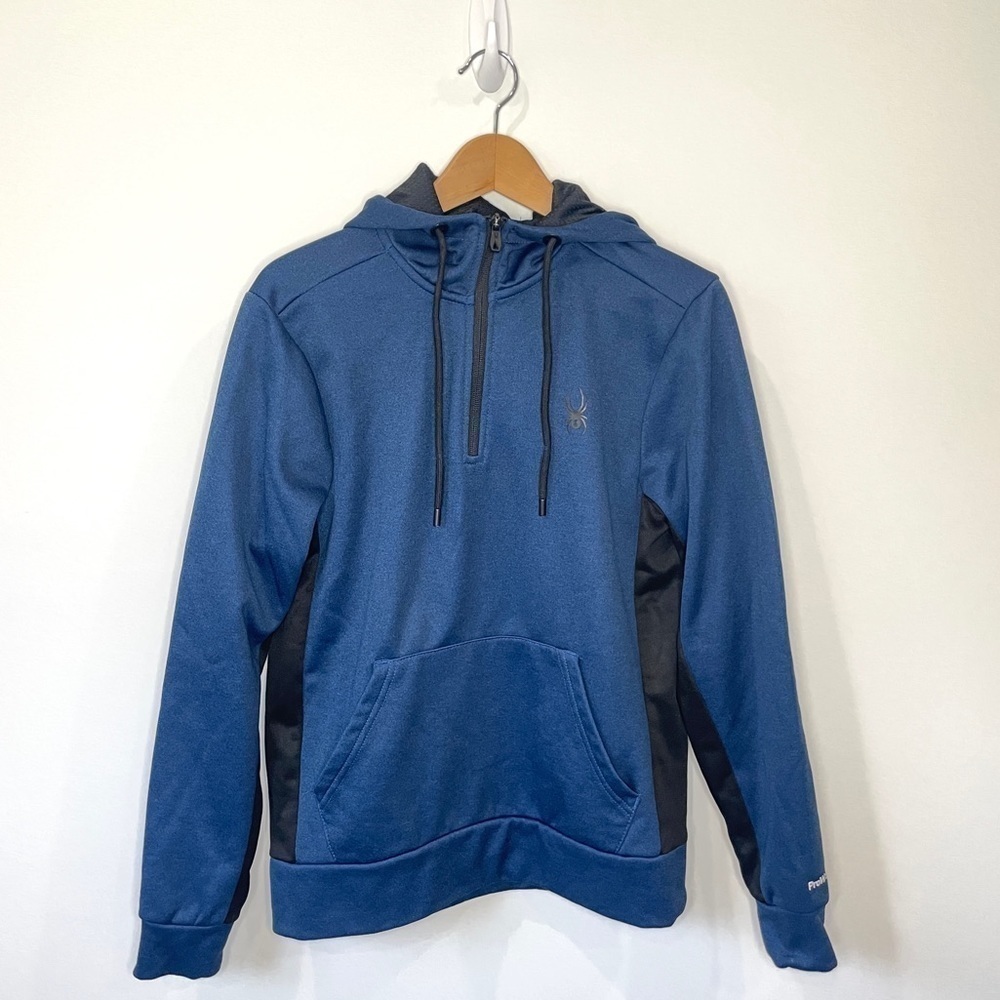 SPYDER Men's ProWeb Active Sweatshirt Blue Hoodie